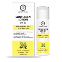 Sunscreen Lotion (SPF 50) with 24kt Nano Gold & Nano Silver, 50gr